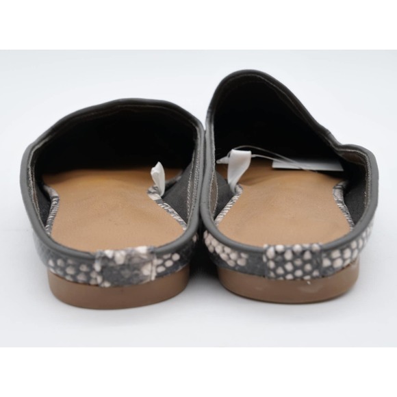 Universal Threads Mules Women 7 Snake Print Faux Leather Almond Toe Slip On Shoe - Picture 9 of 11